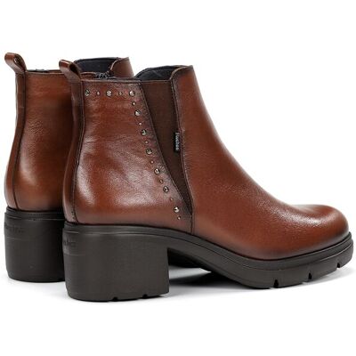 Fluchos Botines de mujer fabricados en piel. (41) Marrón claro mujer Fluchos Botines de mujer fabricados en piel. (41) Marrón claro mujer