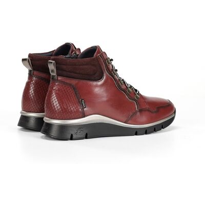 Fluchos Botines de mujer fabricados en piel. (36) Marrón oscuro mujer Fluchos Botines de mujer fabricados en piel. (36) Marrón oscuro mujer