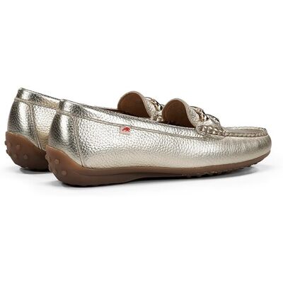Fluchos Mocasines de mujer fabricados en piel. (36) Oro mujer Fluchos Mocasines de mujer fabricados en piel. (36) Oro mujer
