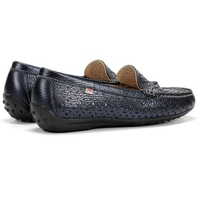 Fluchos Mocasines de mujer fabricados en piel. (40) Azul mujer Fluchos Mocasines de mujer fabricados en piel. (40) Azul mujer