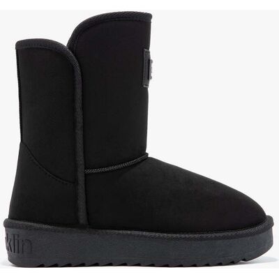 D.Franklin Botas de mujer de corte bajo estilo australianas Nordic basic. (36) Negro mujer D.Franklin Botas de mujer de corte bajo estilo australianas Nordic basic. (36) Negro mujer