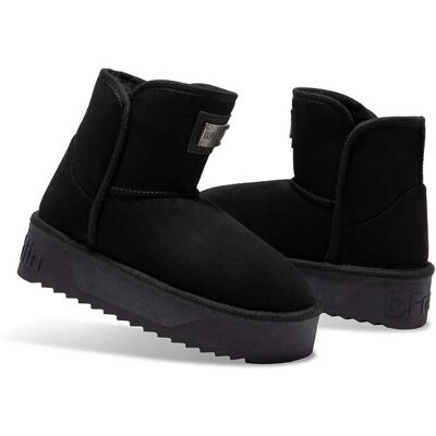 D.Franklin Botas de mujer estilo australianas con plataforma Nordic basic. (38) Negro mujer D.Franklin Botas de mujer estilo australianas con plataforma Nordic basic. (38) Negro mujer