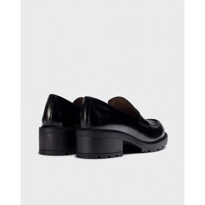 Wonders Mocasines de mujer con antifaz en piel negra. (38) Negro mujer Wonders Mocasines de mujer con antifaz en piel negra. (38) Negro mujer
