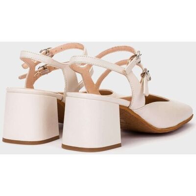 Wonders Tacones de mujer de piel. (37) Blanco mujer Wonders Tacones de mujer de piel. (37) Blanco mujer
