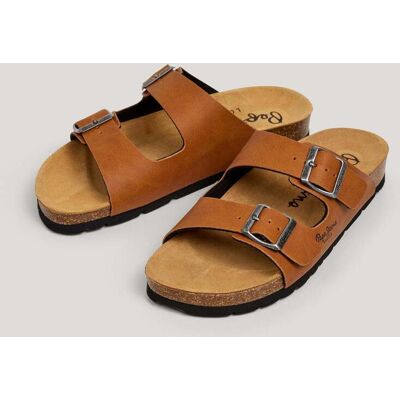 Pepe Jeans Sandalias de mujer con doble hebilla. (36) Marrón mujer Pepe Jeans Sandalias de mujer con doble hebilla. (36) Marrón mujer