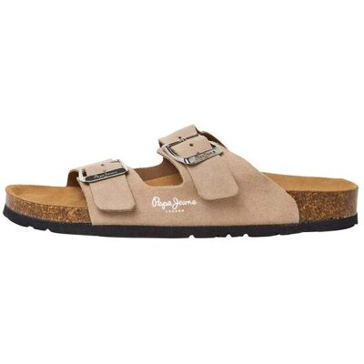 Pepe Jeans Sandalias de mujer ante con doble hebilla. (37) Blanco mujer Pepe Jeans Sandalias de mujer ante con doble hebilla. (37) Blanco mujer