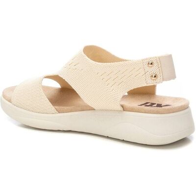 XTI Sandalias planas de mujer con suela de goma. (37) Beige mujer XTI Sandalias planas de mujer con suela de goma. (37) Beige mujer