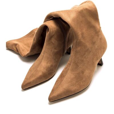 mustang Botas básicas de mujer con tacón fino y caña stretch. (41) Crudo mujer mustang Botas básicas de mujer con tacón fino y caña stretch. (41) Crudo mujer