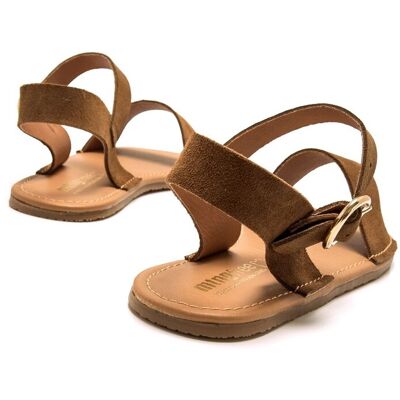 mustang Sandalias planas de mujer en piel de serraje con piso barefoot. (37) Beige mujer mustang Sandalias planas de mujer en piel de serraje con piso barefoot. (37) Beige mujer