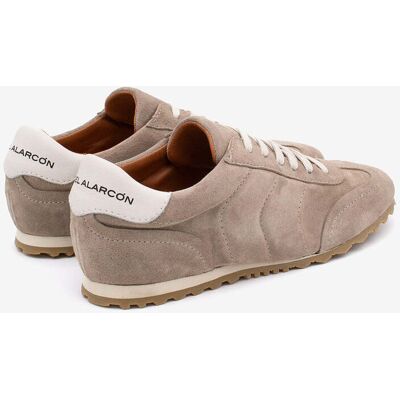 Ángel Alarcón Zapatillas de piel de mujer cómodo. (41) Beige mujer Ángel Alarcón Zapatillas de piel de mujer cómodo. (41) Beige mujer