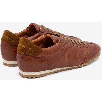 Ángel Alarcón Zapatillas retro de piel de mujer cómodo, Kesia. (36) Marrón mujer Ángel Alarcón Zapatillas retro de piel de mujer cómodo, Kesia. (36) Marrón mujer