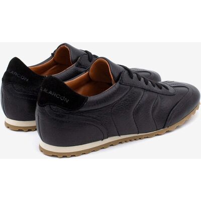 Ángel Alarcón Zapatillas retro de piel de mujer cómodo, Kesia. (39) Negro mujer Ángel Alarcón Zapatillas retro de piel de mujer cómodo, Kesia. (39) Negro mujer