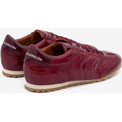 Ángel Alarcón Zapatillas retro de piel de mujer cómodo, Kesia. (41) Burdeos mujer Ángel Alarcón Zapatillas retro de piel de mujer cómodo, Kesia. (41) Burdeos mujer