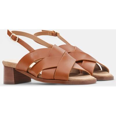Lottusse Sandalias Nylo de piel de vacuno de mujer. (38) Marrón mujer Lottusse Sandalias Nylo de piel de vacuno de mujer. (38) Marrón mujer