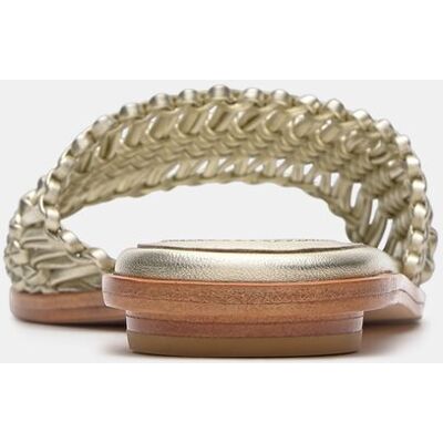 Lottusse Sandalias planas Edit de mujer de piel caprina. (36) Oro mujer Lottusse Sandalias planas Edit de mujer de piel caprina. (36) Oro mujer