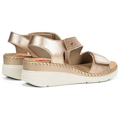 Fluchos Sandalias de mujer fabricados en piel. (37) Oro mujer Fluchos Sandalias de mujer fabricados en piel. (37) Oro mujer