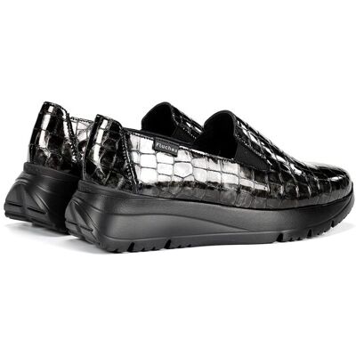 Fluchos Mocasines de mujer fabricados en charol. (40) Negro brillante mujer Fluchos Mocasines de mujer fabricados en charol. (40) Negro brillante mujer