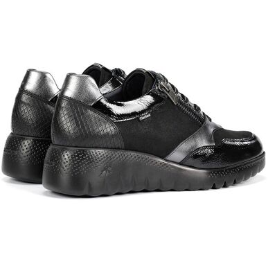 Fluchos Zapatos de cordones de mujer fabricados en piel. (40) Negro mujer Fluchos Zapatos de cordones de mujer fabricados en piel. (40) Negro mujer