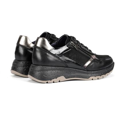 Fluchos Zapatos de cordones de mujer fabricados en piel. (41) Gris oscuro mujer Fluchos Zapatos de cordones de mujer fabricados en piel. (41) Gris oscuro mujer