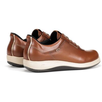 Fluchos Zapatos de cordones de mujer fabricados en piel. (40) Marrón / Blanco roto mujer Fluchos Zapatos de cordones de mujer fabricados en piel. (40) Marrón / Blanco roto mujer