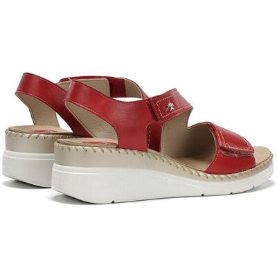 Fluchos Sandalias de mujer fabricados en piel. (37) Rojo mujer Fluchos Sandalias de mujer fabricados en piel. (37) Rojo mujer