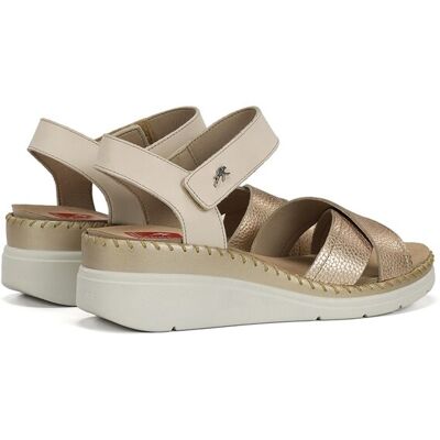Fluchos Sandalias de mujer fabricados en piel. (40) Oro mujer Fluchos Sandalias de mujer fabricados en piel. (40) Oro mujer