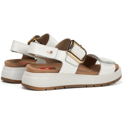 Fluchos Sandalias de mujer fabricados en piel. (39) Blanco mujer Fluchos Sandalias de mujer fabricados en piel. (39) Blanco mujer