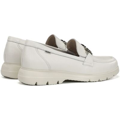 Fluchos Mocasines de mujer fabricados en piel. (40) Blanco mujer Fluchos Mocasines de mujer fabricados en piel. (40) Blanco mujer