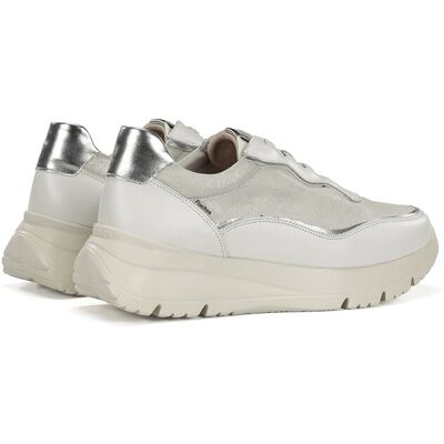 Fluchos Zapatos de cordones de mujer fabricados en piel. (37) Blanco mujer Fluchos Zapatos de cordones de mujer fabricados en piel. (37) Blanco mujer