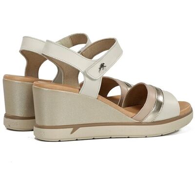 Fluchos Sandalias de mujer fabricados en piel. (40) Blanco mujer Fluchos Sandalias de mujer fabricados en piel. (40) Blanco mujer