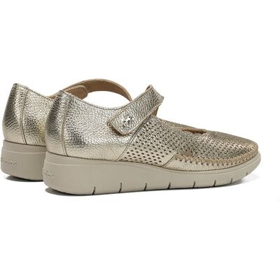 Fluchos Zapatos de salón de mujer fabricados en piel. (39) Oro mujer Fluchos Zapatos de salón de mujer fabricados en piel. (39) Oro mujer