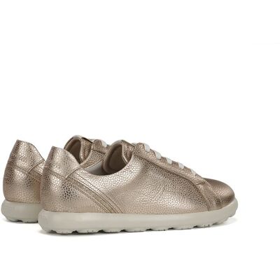 Fluchos Zapatos de cordones de mujer fabricados en piel. (37) Oro mujer Fluchos Zapatos de cordones de mujer fabricados en piel. (37) Oro mujer