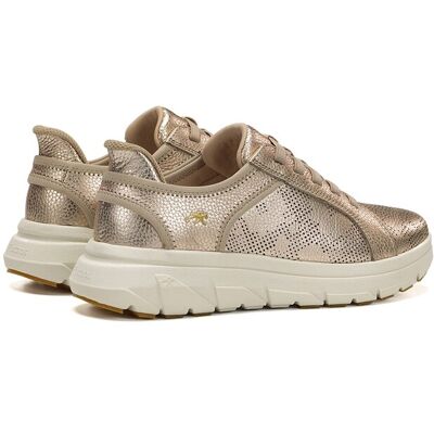 Fluchos Zapatos de cordones de mujer fabricados en piel. (37) Oro mujer Fluchos Zapatos de cordones de mujer fabricados en piel. (37) Oro mujer