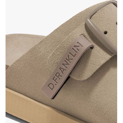 D.Franklin Sandalias planas unisex en piel Vibe. (45) Marrón mujer D.Franklin Sandalias planas unisex en piel Vibe. (45) Marrón mujer