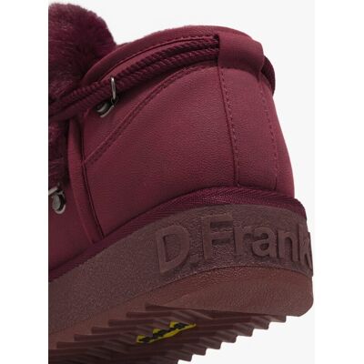 D.Franklin Botas de mujer de corte bajo con forro de pelo Nordic trk. (38) Rojo mujer D.Franklin Botas de mujer de corte bajo con forro de pelo Nordic trk. (38) Rojo mujer