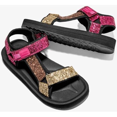 D.Franklin Sandalias de tiras de mujer glitter multicolor forest. (36) Multicolor mujer D.Franklin Sandalias de tiras de mujer glitter multicolor forest. (36) Multicolor mujer