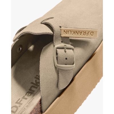 D.Franklin Zuecos de mujer con plataforma en ante Vibe clog. (41) Beige mujer D.Franklin Zuecos de mujer con plataforma en ante Vibe clog. (41) Beige mujer