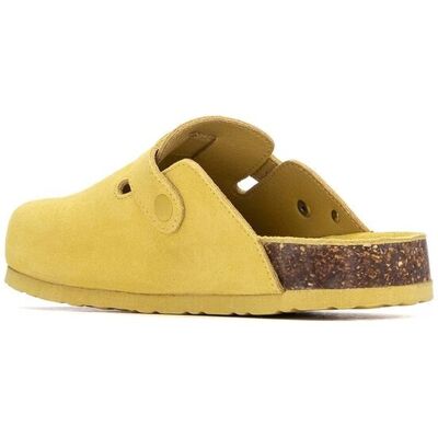 XTI Zuecos planos de mujer de piel. (41) Amarillo mujer XTI Zuecos planos de mujer de piel. (41) Amarillo mujer