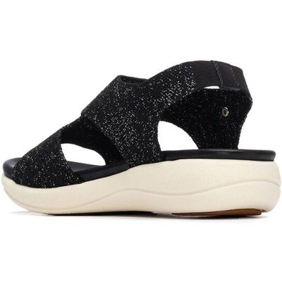 XTI Sandalias planas de mujer con suela de goma. (36) Negro mujer XTI Sandalias planas de mujer con suela de goma. (36) Negro mujer