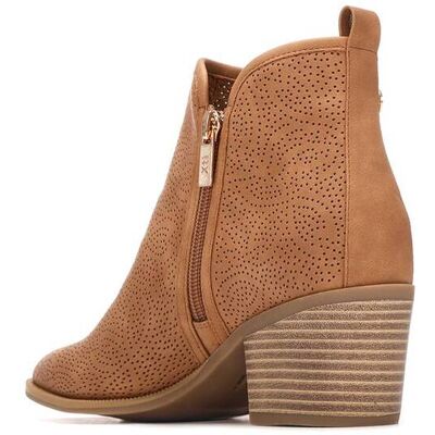 XTI Botines básicos de mujer con tacón y cremallera. (39) Camel mujer XTI Botines básicos de mujer con tacón y cremallera. (39) Camel mujer