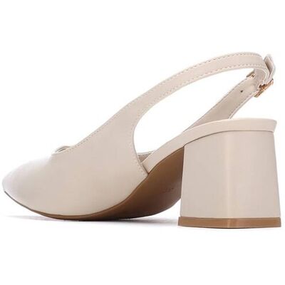 XTI Zapatos de tacon de mujer destalonados. (40) Beige mujer XTI Zapatos de tacon de mujer destalonados. (40) Beige mujer