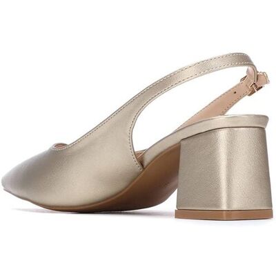 XTI Zapatos de tacon de mujer destalonados. (38) Oro mujer XTI Zapatos de tacon de mujer destalonados. (38) Oro mujer