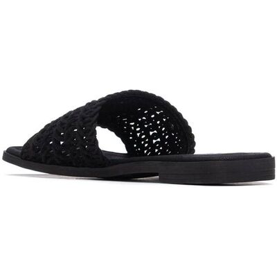 XTI Sandalias planas de mujer con suela de goma. (40) Negro mujer XTI Sandalias planas de mujer con suela de goma. (40) Negro mujer