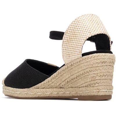 Refresh Alpargatas con cuña de yute de mujer. (39) Negro mujer Refresh Alpargatas con cuña de yute de mujer. (39) Negro mujer