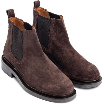 Yokono Botines planos de mujer de piel. (39) Marrón chocolate mujer Yokono Botines planos de mujer de piel. (39) Marrón chocolate mujer