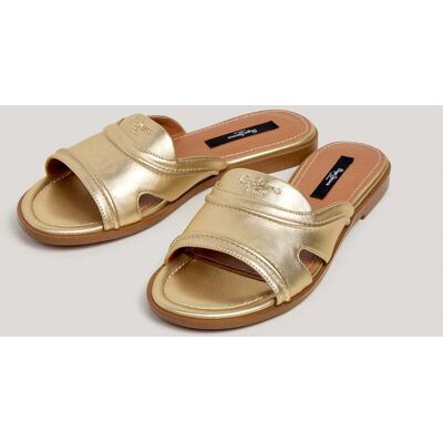 Pepe Jeans Sandalias de mujer planas metalizadas. (41) Oro mujer Pepe Jeans Sandalias de mujer planas metalizadas. (41) Oro mujer
