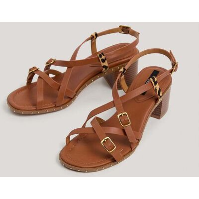 Pepe Jeans Sandalias de mujer detalles animal print. (40) Marrón mujer Pepe Jeans Sandalias de mujer detalles animal print. (40) Marrón mujer