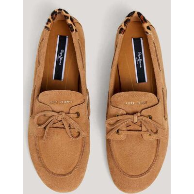 Pepe Jeans Mocasines de mujer de ante. (38) Marrón mujer Pepe Jeans Mocasines de mujer de ante. (38) Marrón mujer