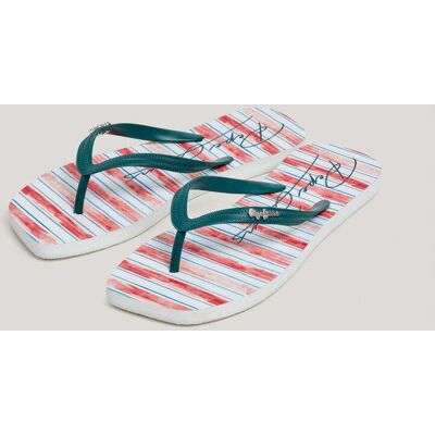 Pepe Jeans Chanclas de mujer de playa rayas. (40) Azul mujer Pepe Jeans Chanclas de mujer de playa rayas. (40) Azul mujer