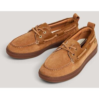 Pepe Jeans Mocasin náutico de mujer en ante. (42) Marrón mujer Pepe Jeans Mocasin náutico de mujer en ante. (42) Marrón mujer